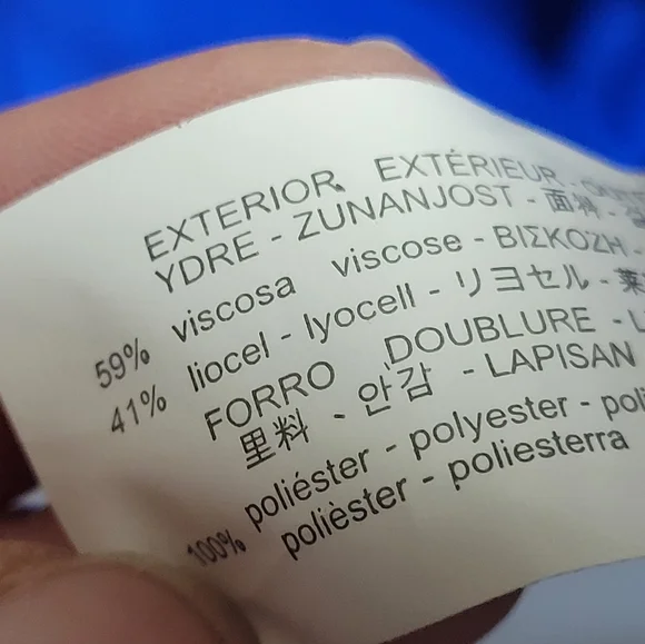 Zara NWT Cobalt Blue Mini‎ Skirt Ladies Size XS - Picture 6 of 6